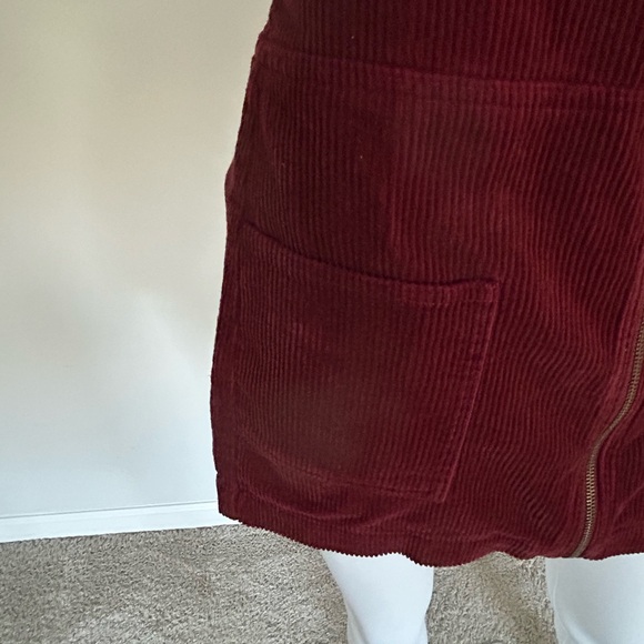 Forever 21 Deep Red Corduroy Mini Dress - Picture 5 of 9